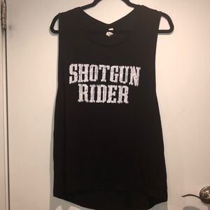 “Shotgun Rider” muscle tank